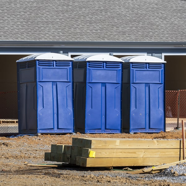 how do you ensure the portable toilets are secure and safe from vandalism during an event in Akron MI